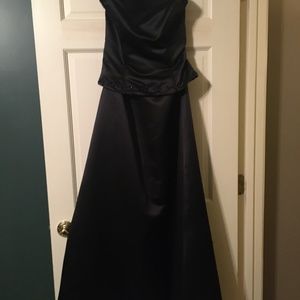 Black formal long gown